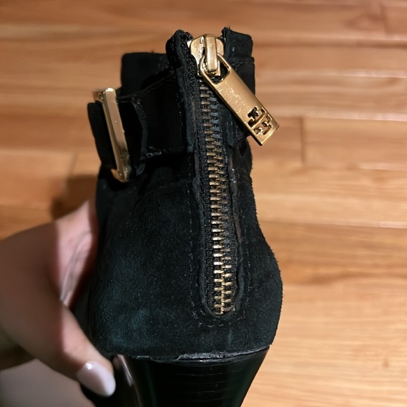 Tory Burch wedge booties in black size 37 (7) - Picture 6 of 9
